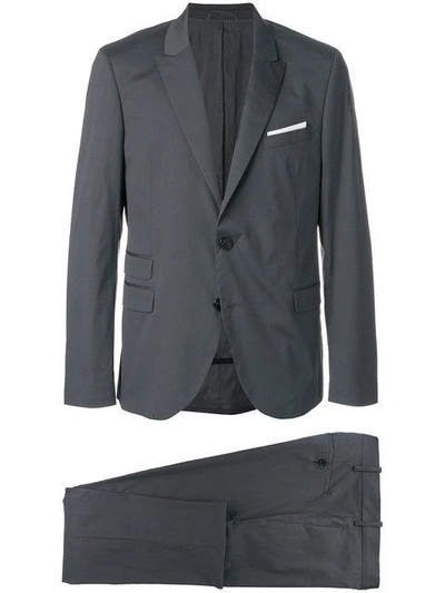 Neil Barrett Skinny Fit Suit - Grey