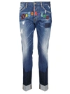 DSQUARED2 PATCHED JEANS,10491741