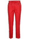 VALENTINO CONTRASTING STITCH TROUSERS,10491781