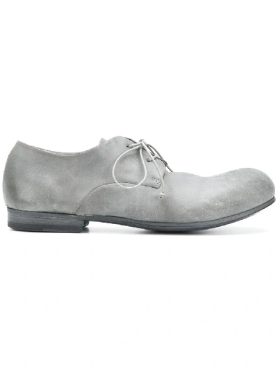 Marsèll Distressed Derby Shoes In Grey