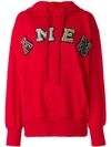 AMEN embellished logo hoodie,AMS1820112656139