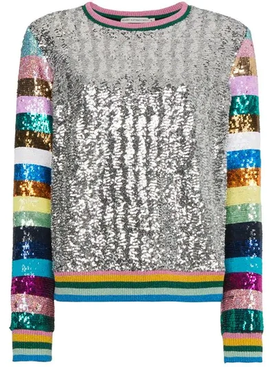Mary Katrantzou Magpie Sequin-embellished Crew-neck Sweatshirt In Multicolour