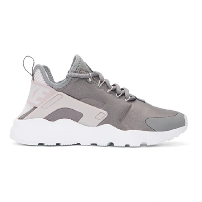 Nike Grey Air Huarache Run Ultra Sneakers In 016 Gunsmok