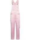 ROSIE ASSOULIN pink satin overalls,MU3WC074