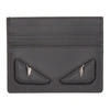 FENDI FENDI GREY 3D BAG BUGS CARD HOLDER,7M0164 O76