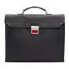 MAISON MARGIELA BLACK LEATHER ROLLED UP BRIEFCASE,S35WG0127 SY1059