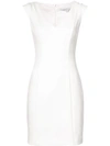 Black Halo Jackie Womens Cap Sleeves Open Back Wear To Work Dress In White