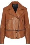 BELSTAFF WOMAN CONVERTIBLE LEATHER BIKER JACKET CAMEL,GB 4772211933711688