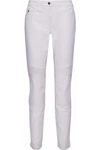BELSTAFF WOMAN RIBBED-PANELED HIGH-RISE TAPERED JEANS WHITE,AU 4772211933829629