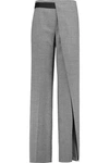 VIONNET Layered houndstooth wool-blend wide-leg pants,US 4772211933194762