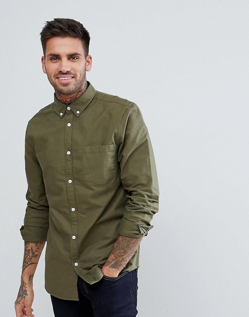 khaki oxford shirt