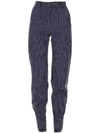 JW ANDERSON PINSTRIPED COTTON TROUSERS,10492817
