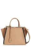 FENDI 3JOURS CALFSKIN LEATHER SHOPPER - BROWN,8BH279-A1B0