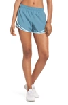 Nike Dry Tempo Running Shorts In Noise Aqua/ Wolf Grey