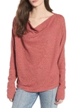 SOMEDAYS LOVIN LOST LOVERS COWL NECK TOP,IW18S1011