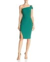 Likely Packard One-shoulder Dress In Emerald