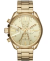 DIESEL MEN'S CHRONOGRAPH MS9 CHRONO GOLD-TONE STAINLESS STEEL BRACELET WATCH 47MM