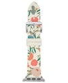 KATE SPADE KATE SPADE NEW YORK WOMEN'S MULTICOLORED FLORAL SILICONE APPLE WATCH STRAP
