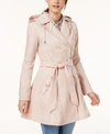 LAUNDRY BY SHELLI SEGAL LAUNDRY BY SHELLI SEGAL BELTED SKIRTED TRENCH COAT