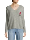 WILDFOX Cashmere Heart Sweater,0400097391136
