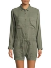 Rails Bryant Long-sleeve Romper In Sage
