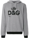 DOLCE & GABBANA logo print hoodie,G9JQ3THP70712671136