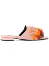 Coliac Fringed Slide Sandals