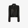 VETEMENTS VETEMENTS STRUCTURED SHOULDERS LEATHER JACKET,AW14JA212614104