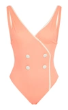 SOLID & STRIPED THE JULIETTE BUTTON FRONT ONE PIECE SWIMSUIT,6337 ID FOR THE CITY OF MARRAKECH 045