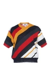 Msgm Multi Color Stripe Sweater In Stripe