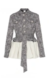 Huishan Zhang Corine Frill Jacket In Grey