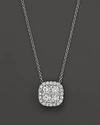 BLOOMINGDALE'S DIAMOND CLUSTER PENDANT NECKLACE IN 14K WHITE GOLD, 2.0 CT. T.W. - 100% EXCLUSIVE,IP1748BWA1