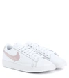 NIKE BLAZER LOW LE LEATHER SNEAKERS,P00308197