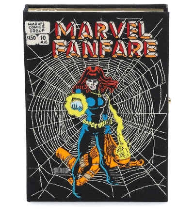 Olympia Le-tan Marvel&reg; Fanfare Comic Book Clutch Bag In Black