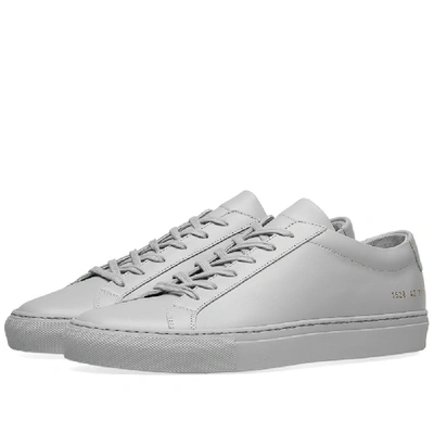 Common Projects Low-top Lace-up Trainers In Grey