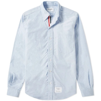 Thom Browne Slim-fit Button-down Collar Cotton Oxford Shirt In Blue