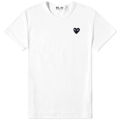 Comme Des Garçons Play Comme Des Garcons Play Women's Basic Logo Tee In White