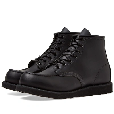 Red Wing 8137 Heritage Work 6" Moc Toe Boot In Black
