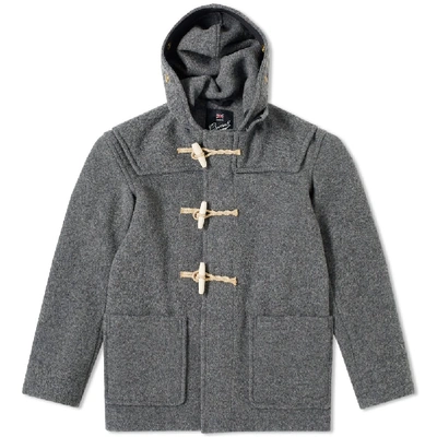 Gloverall Mid Length Monty Duffle Coat In Grey