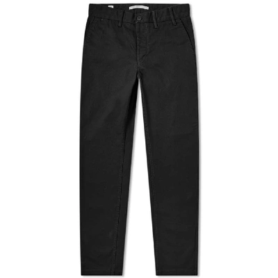Norse Projects Aros Slim Light Stretch Chino In Black