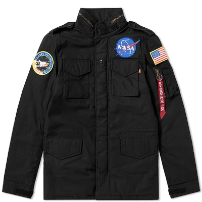 Alpha Industries M-65 Heritage Nasa Jacket In Black