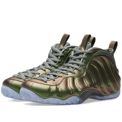 Nike Air Foamposite 1 Casual Shoes (check Description For Sizing Information), Men's, Grey In Green