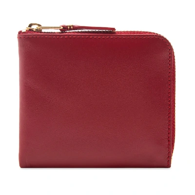 Comme Des Garçons Comme Des Garcons Sa3100 Classic Wallet In Red