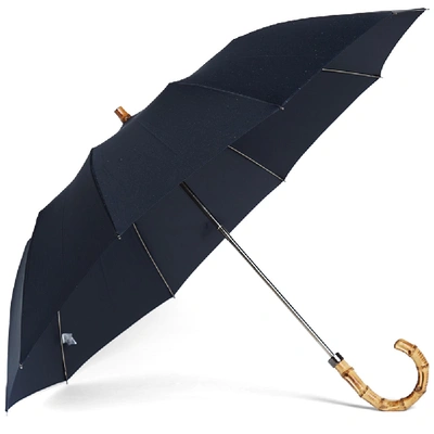 London Undercover Whangee Telescopic Umbrella In Blue