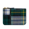 COMME DES GARÇONS Comme des Garcons SA8100TP Tartan Patchwork Wallet,SA8100TP-GN70