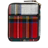 COMME DES GARÇONS Comme des Garcons SA2100TP Tartan Patchwork Wallet,SA2100TP-RD70