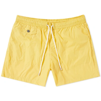 Hartford Boxer Swim Short In Yellow