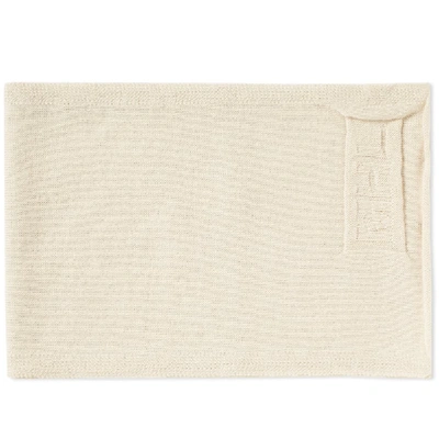 Mhl By Margaret Howell Mhl. By Margaret Howell Logo Scarf In White