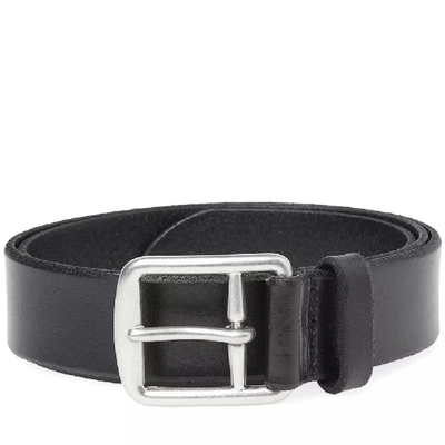 Polo Ralph Lauren Leather Casual Belt In Black