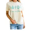 123 Amore No Rain No Flowers Tee In White In White